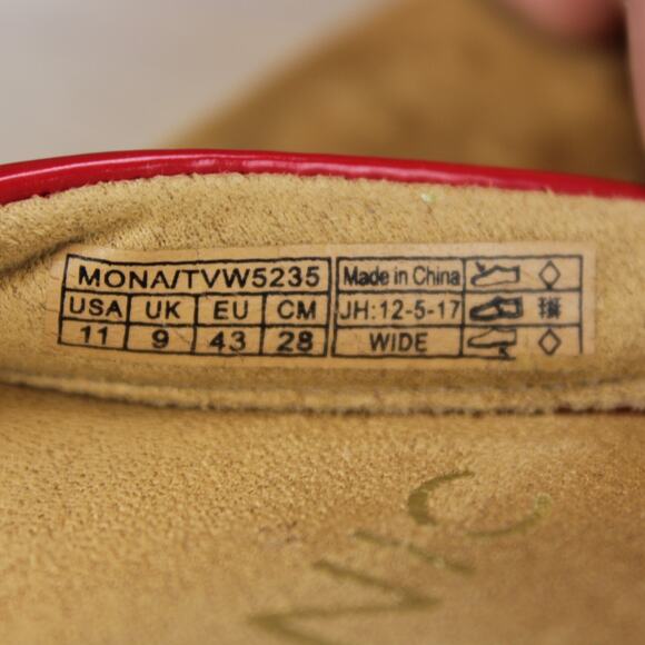 Vionic Thong Sandals Womens 11 Red Leather Comfort - Picture 9 of 10